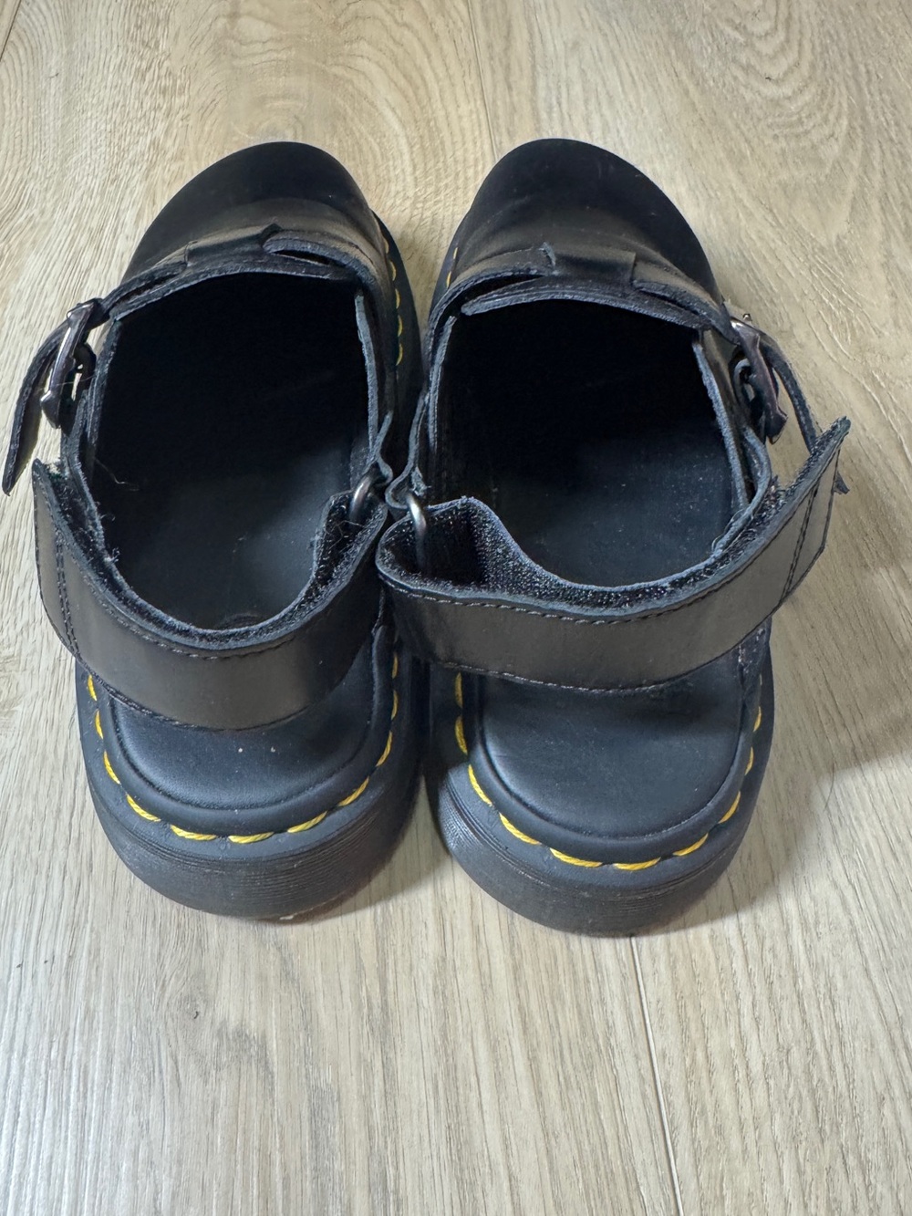 Dr Martens Jorge II Black Leather Brando Mules Sandals Sz, Unisex - USL 7/USM 6 - Picture 4 of 11